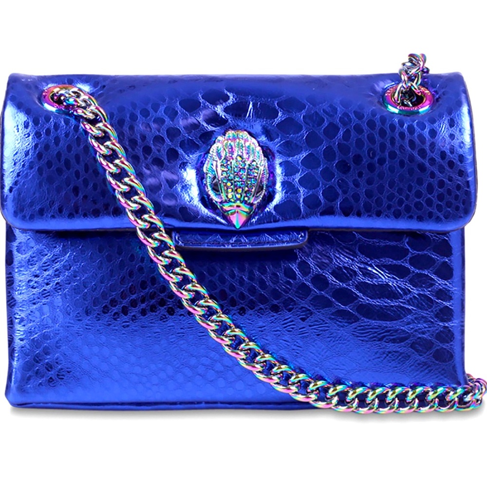 Kurt Geiger London Rainbow Shop Mini Kensington Metallic Leather Crossbody Bag